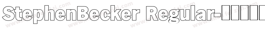 StephenBecker Regular字体转换